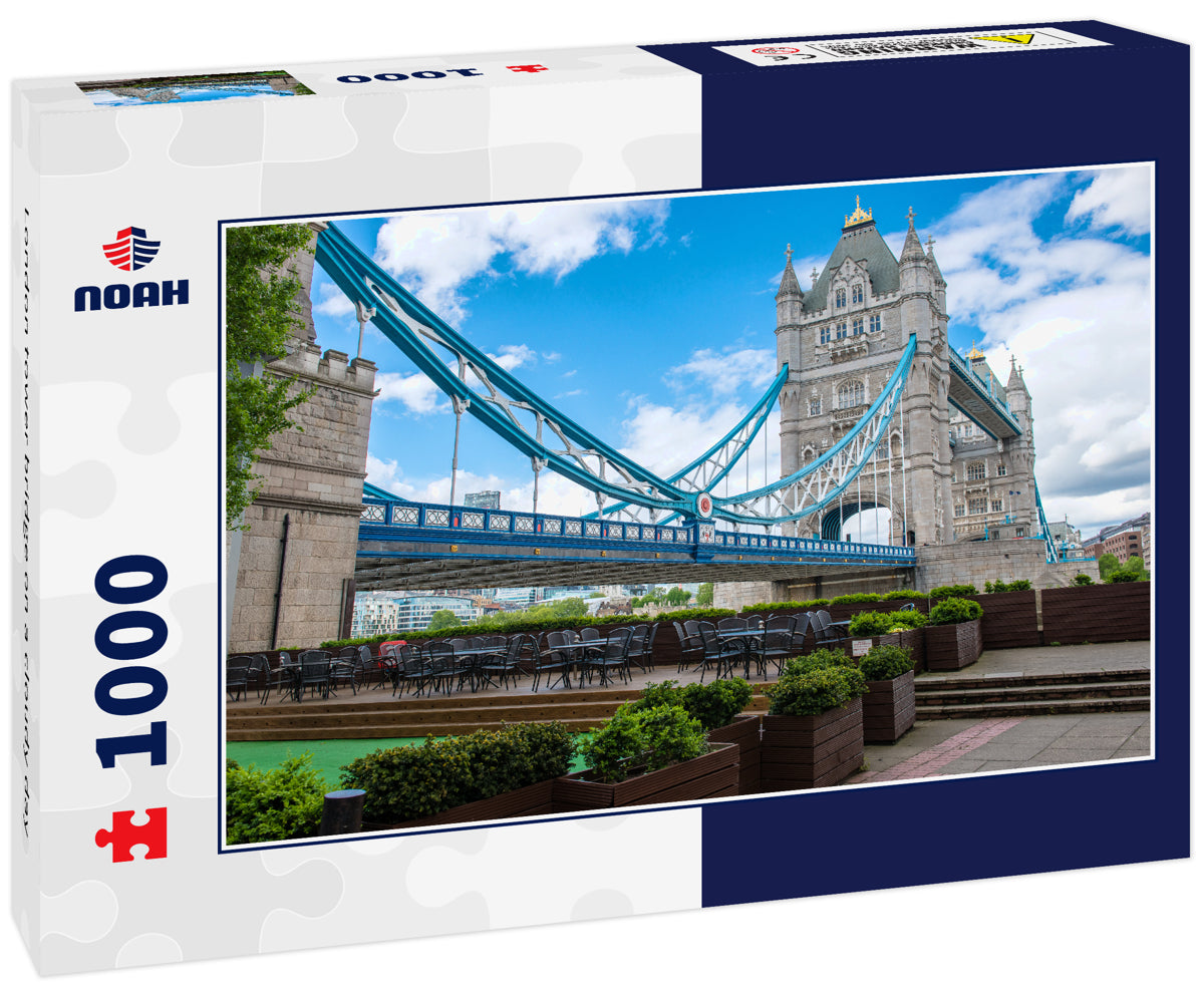 London tower bridge on a cloudy day