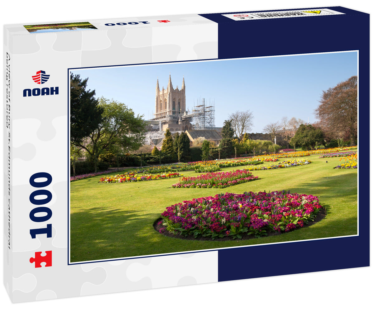 A view of Bury St.Edmunds cathedral being restored