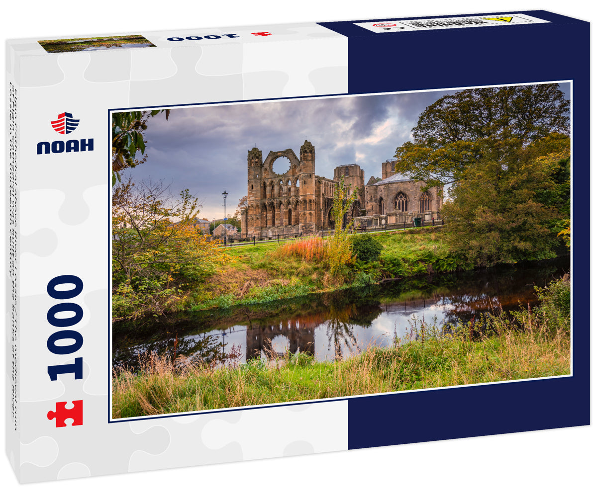 Elgin Cathedral above River Lossie / The medieval ruin of Elgin Cathedral was built on the banks of the River Lossie in the thirteenth century