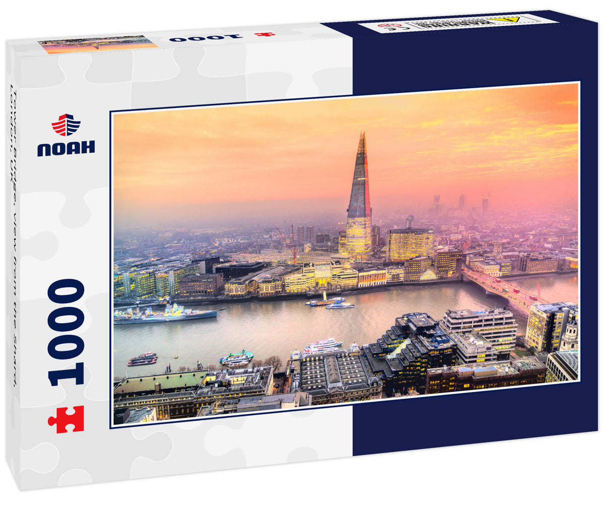 Tower Bridge, view from the Shard, London, UK