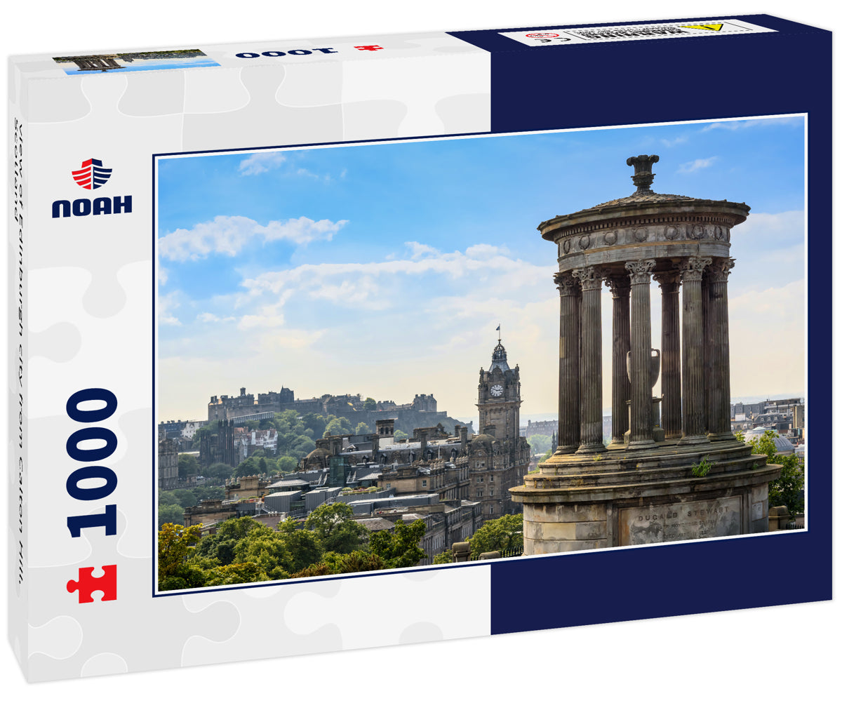 view of Edinburgh city from Calton Hill, Scotland
