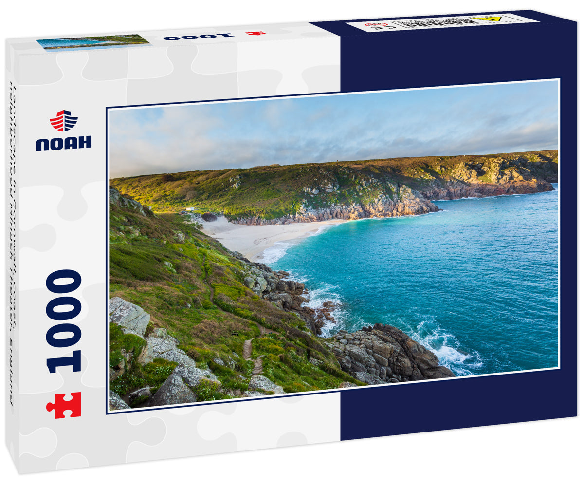 Landscape in Cornwall, coast, neighborhood Minack Theater, England