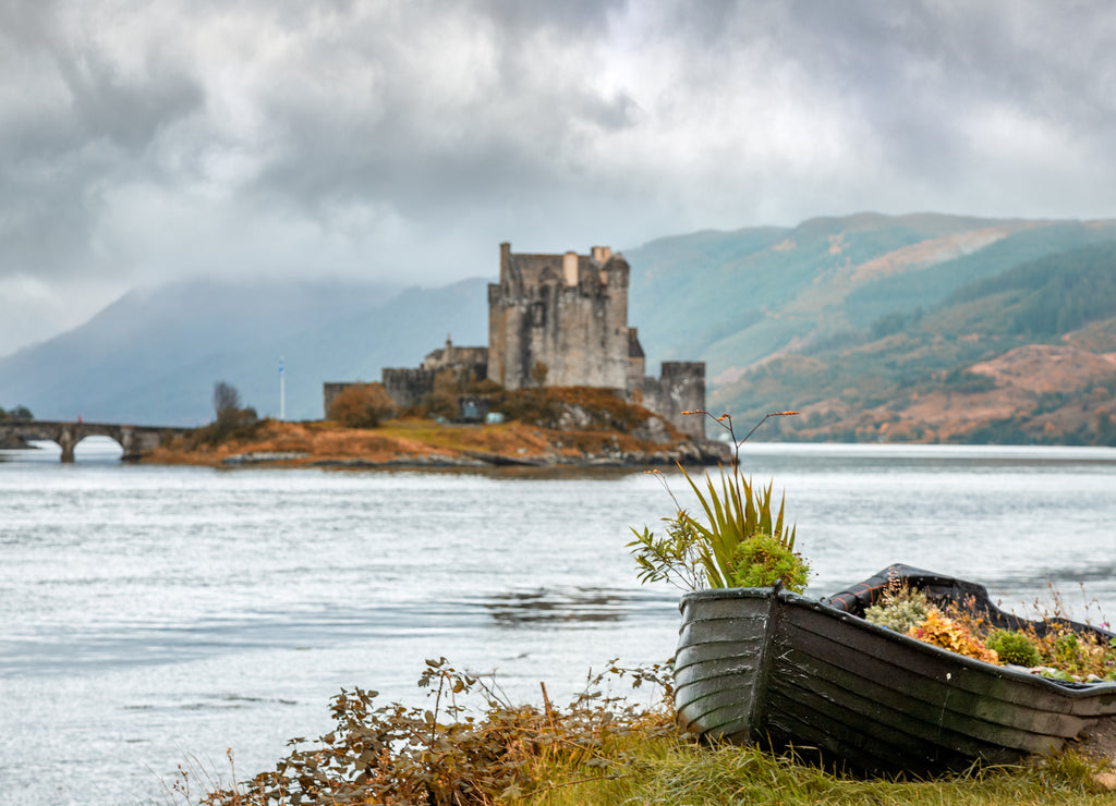 Boat, Loch Duich and Eilean Donan Castle
