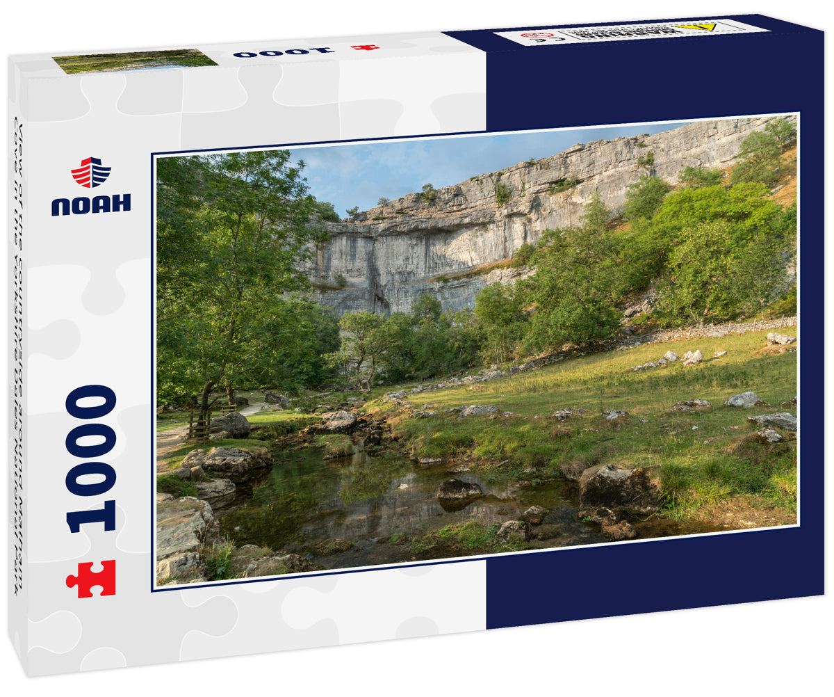 View of the countryside around Malham Cove in the Yorkshire Dales National Park