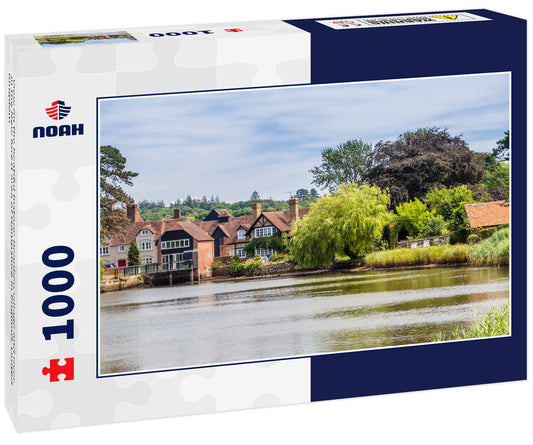 View on the beatiful historic Beaulieu village and river in the New forest area of Hampshire in England, United Kingdom