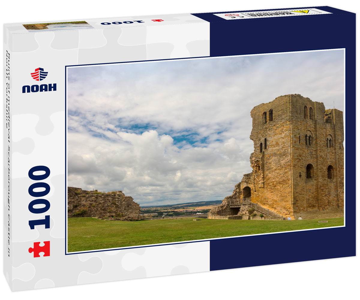 Ruins of medieval Scarborough Castle in North Yorkshire