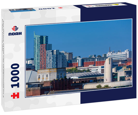 The skyline of the City Of Plymouth on a bright sunny day