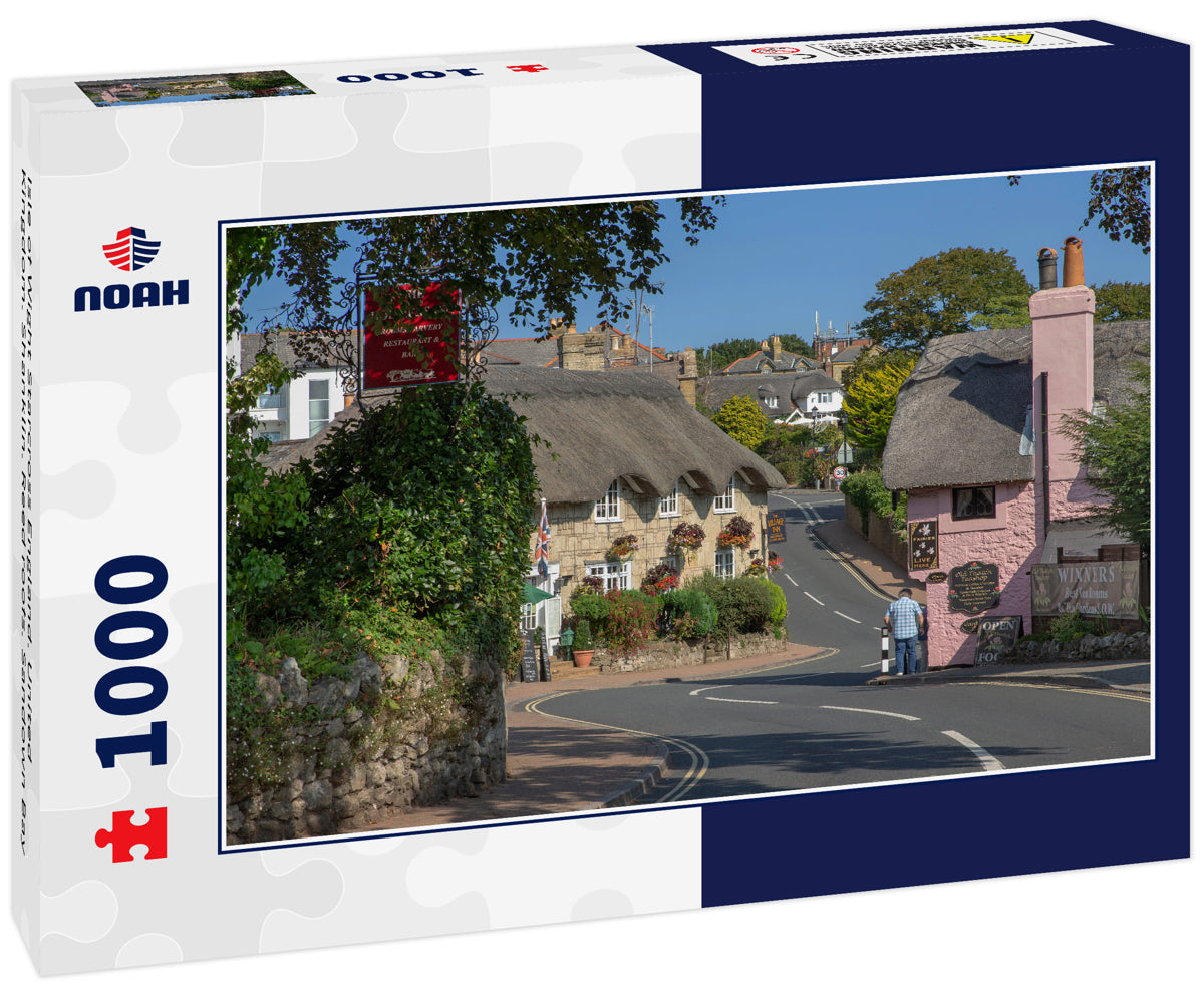 Isle of Wight Starcross England. United Kingdom. Shanklin. Reed roofs. Sandown Bay