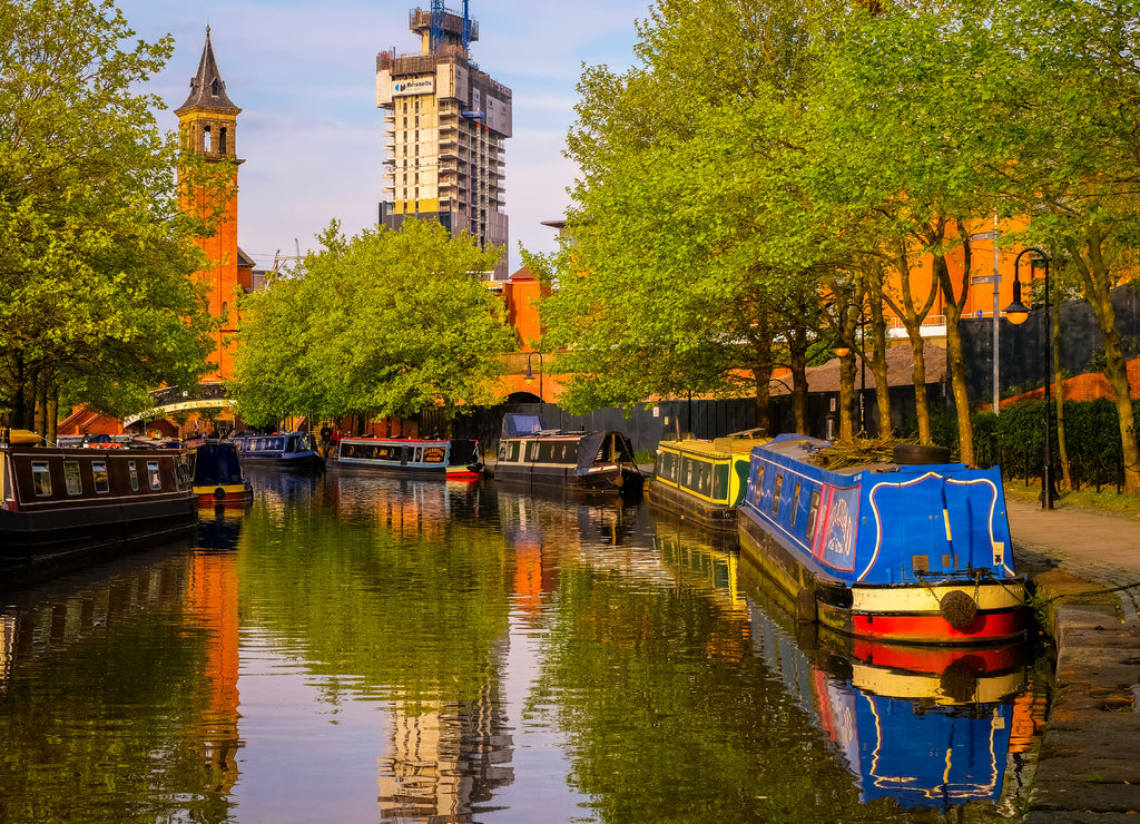 Castlefield, inner city conservation area in Manchester, UK