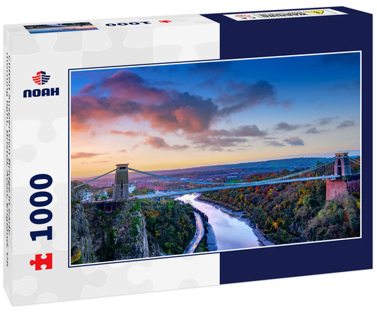 Clifton Suspension Bridge in early morning light, Bristol, Avon, England, UK