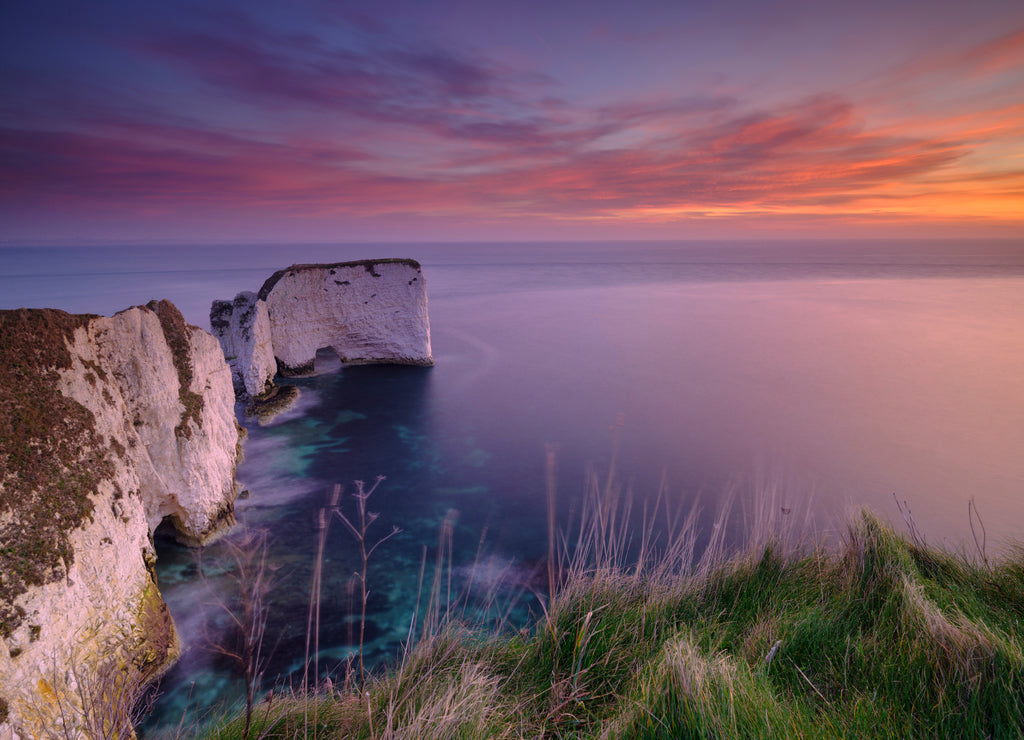 Sunrise at Old Harry's Rocks, Studland, Dorset, UK