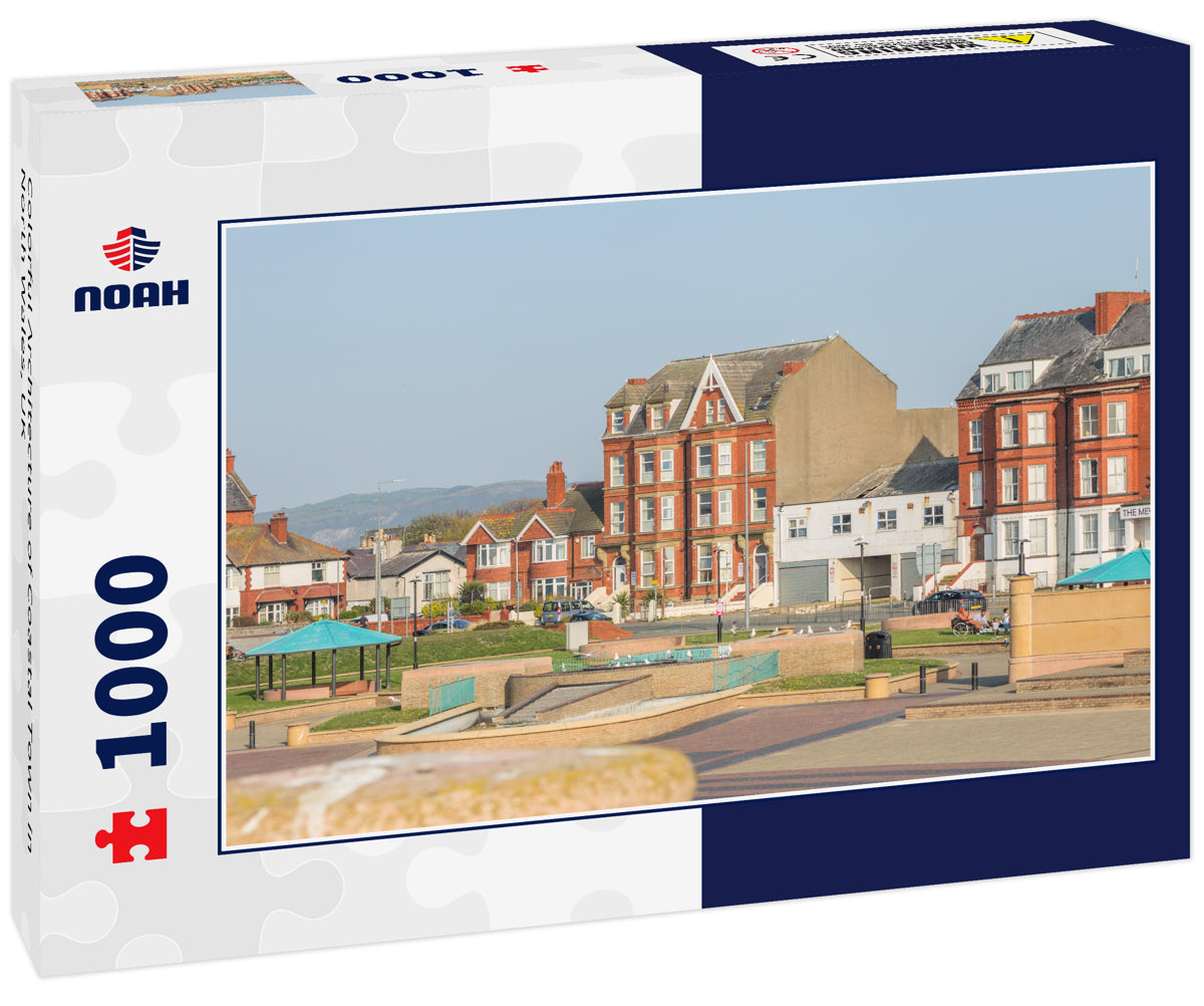 Colorful Architecture of Coastal Town in North Wales, UK