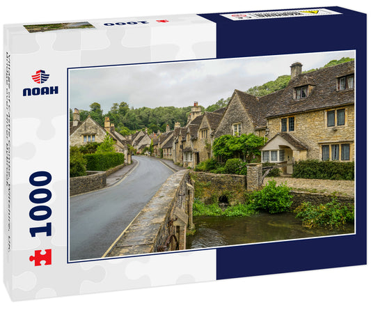 Village of Castle Combe, Wiltshire, UK. Bridge over River Bybrook