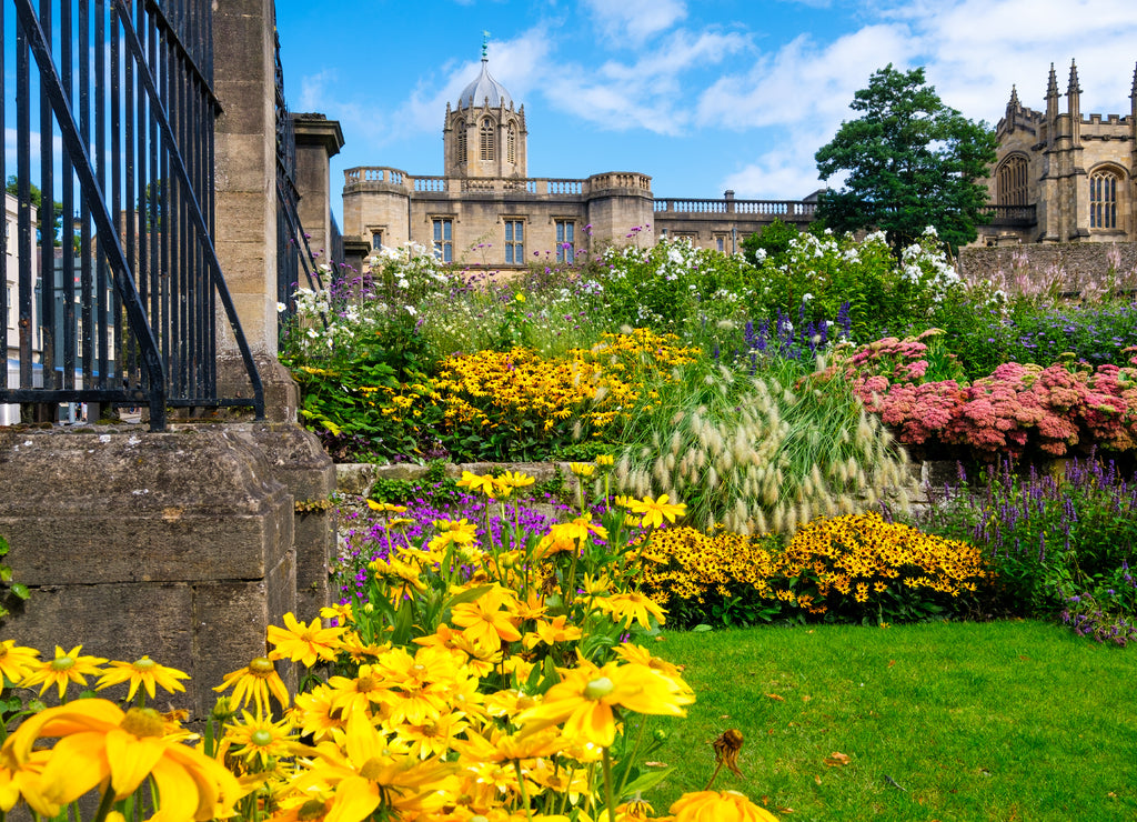 The Christ Church College and gardens at the University of Oxford
