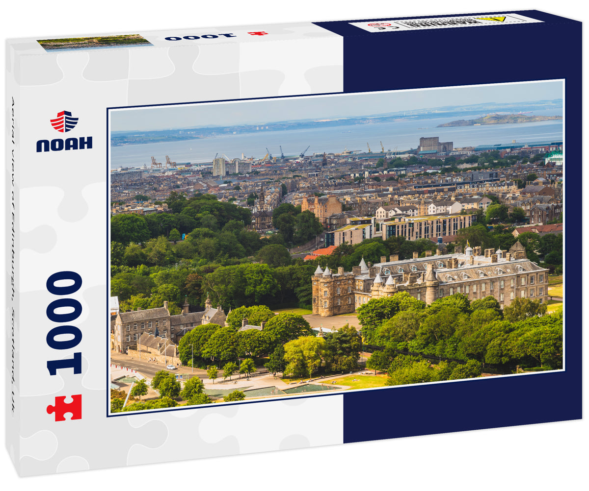 Aerial view of Edinburgh, Scotland, Uk