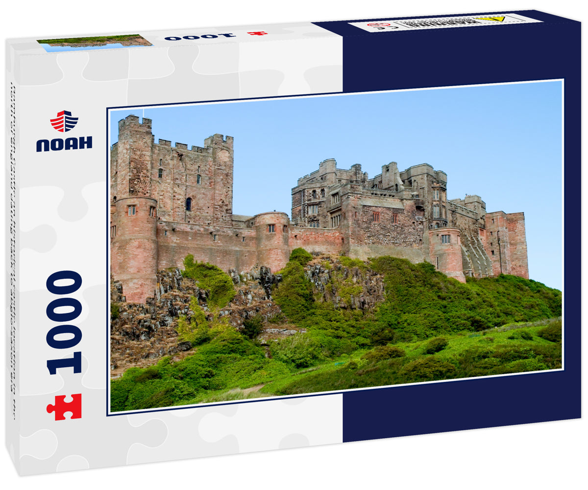 Bamburgh Castle an historical castle location in the north of england dating back to abglo-saxon era