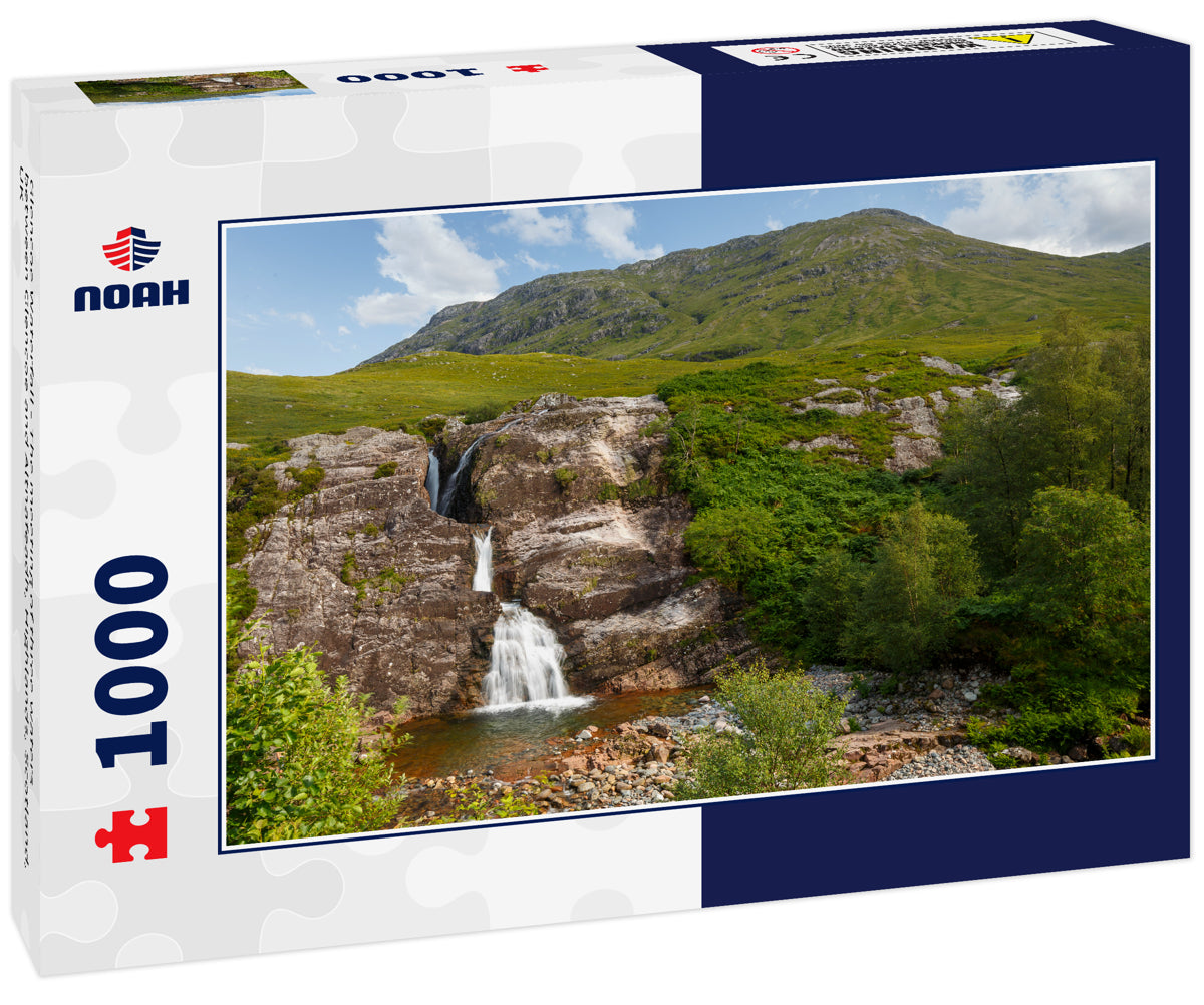 Glencoe Waterfall - The meeting of three waters between Glencoe and Altnafeadh, Highlands, Scotland, UK