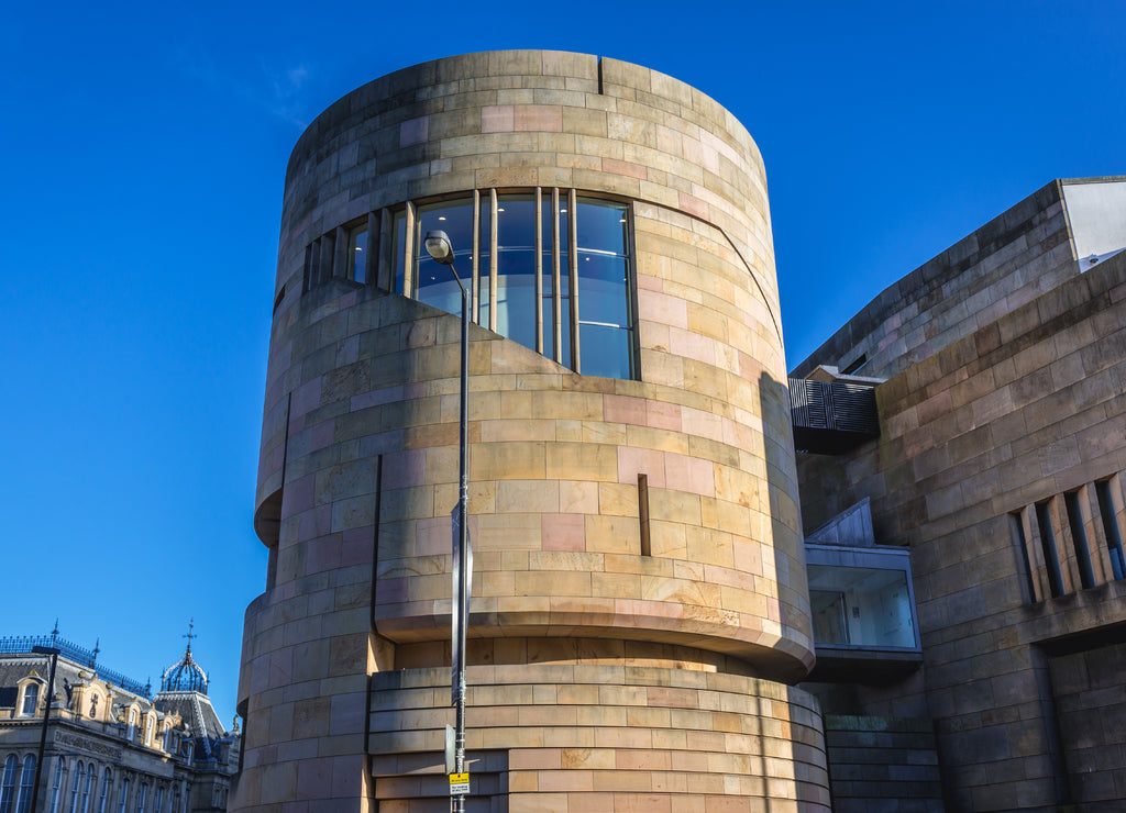 Exterior view of National Museum of Scotland in Edinburgh city, Scotland, UK
