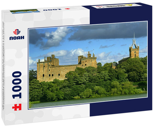 Ruins of Linlithgow Palace are situated in the West Lothian, 24 km west of Edinburgh