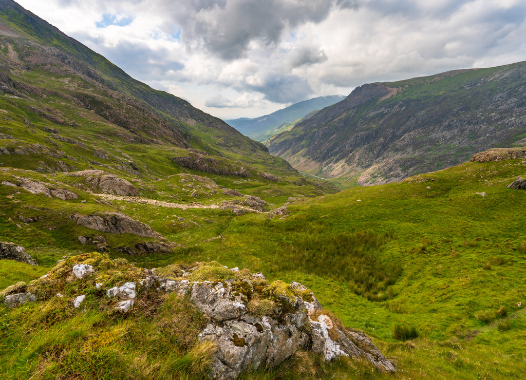 Beautiful landscape of Snowdon National Park in North Wales. UK