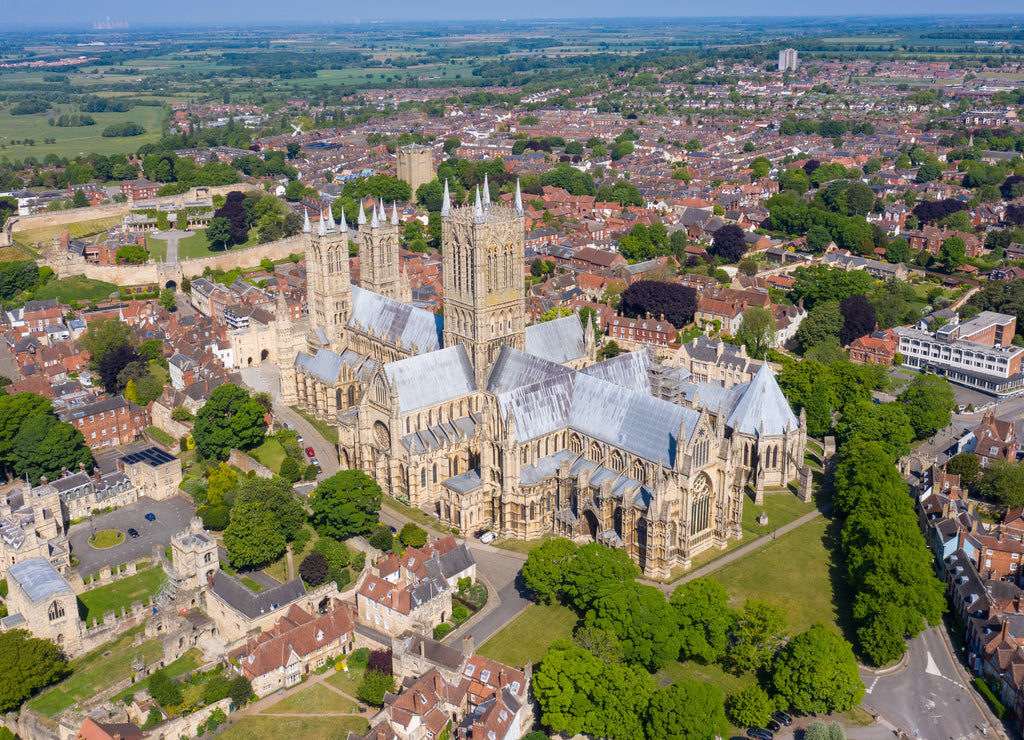 Lincoln Cathedral, Lincoln Minster in the UK city centre of Lincoln East Midlands