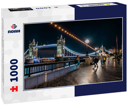 London Tower Bridge at Night in United Kingdom. One of London's most famous bridges and must-see landmarks in England