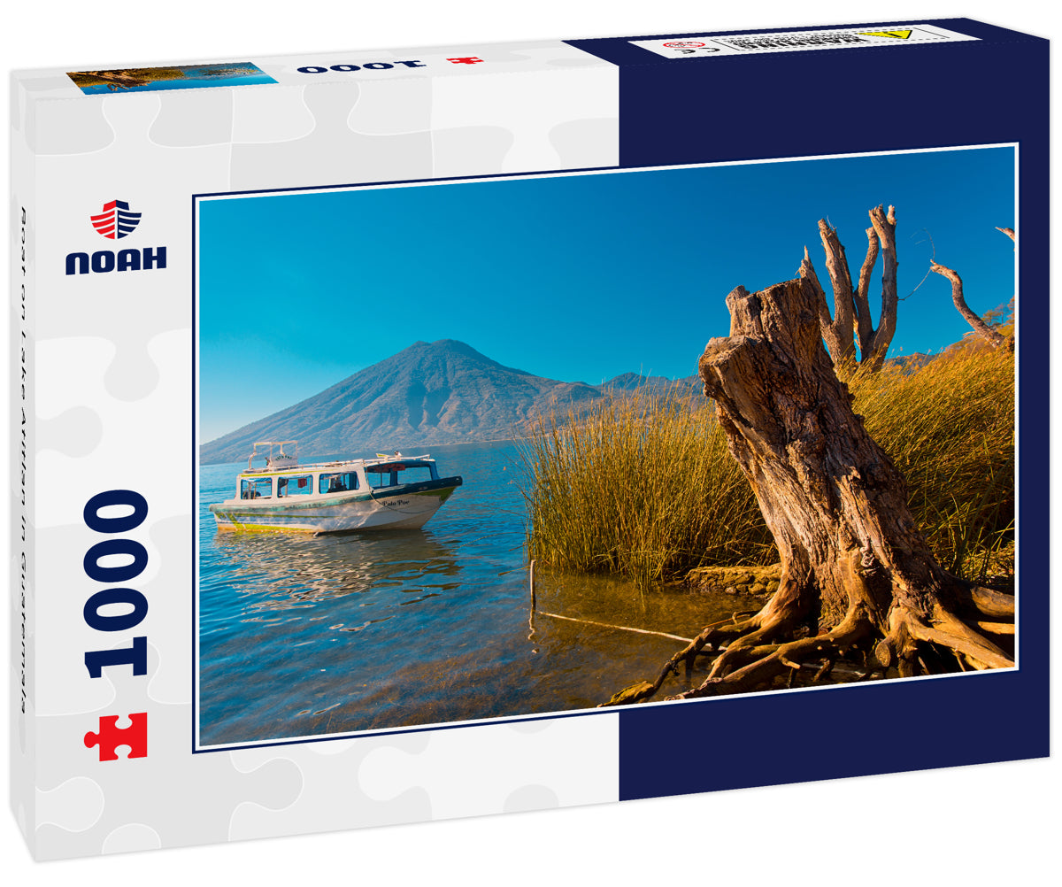 Boat on Lake Atitlan in Guatemala