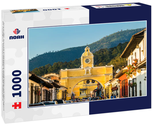 Arco de Santa Catalina and Volcan de Agua in Antigua Guatemala, Central America
