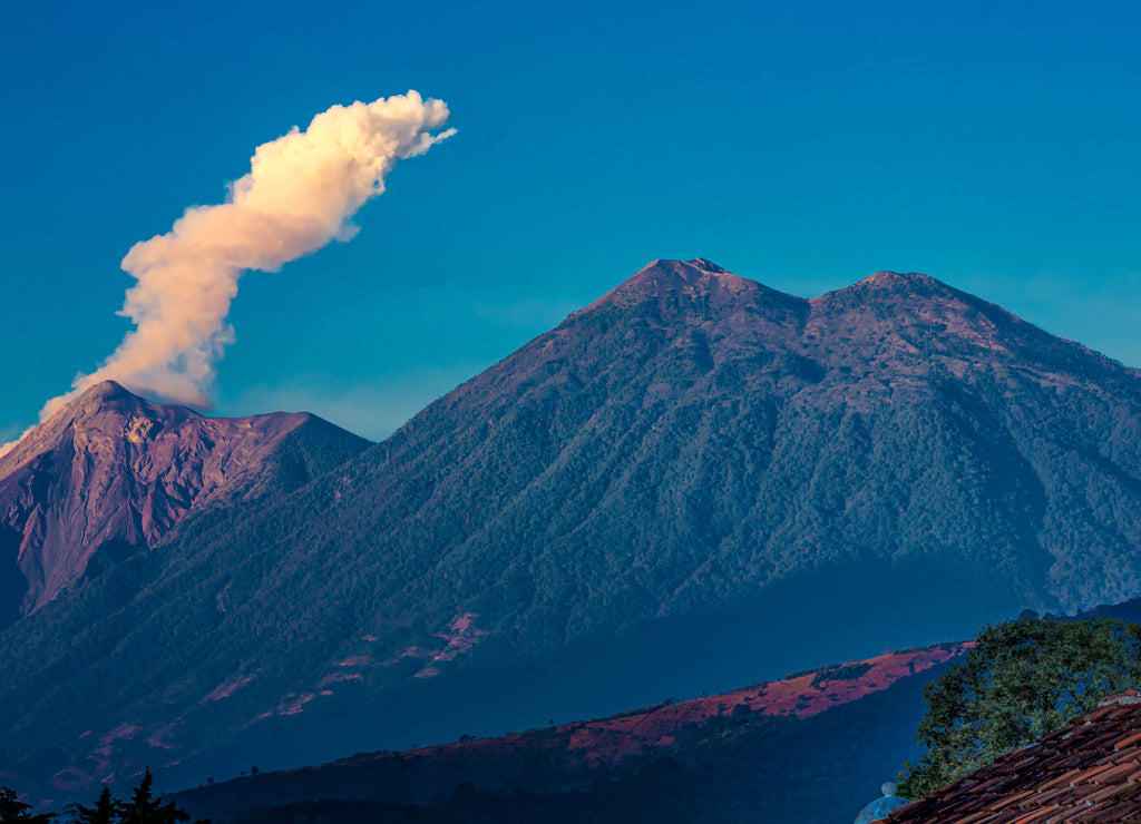 Volcano fire, antigua guatemala