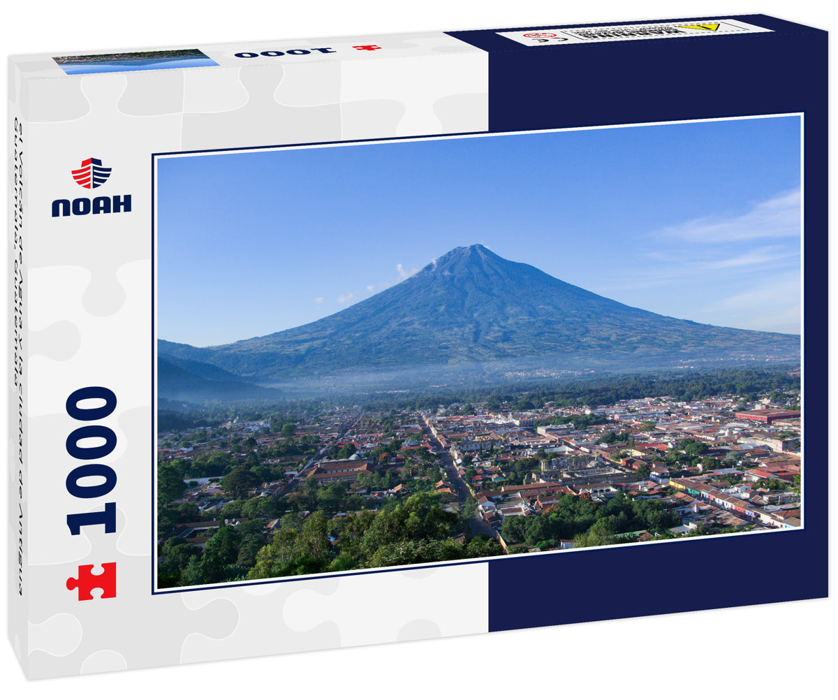 el Volcán de Agua y la ciudad de Antigua Guatemala, Guatemala