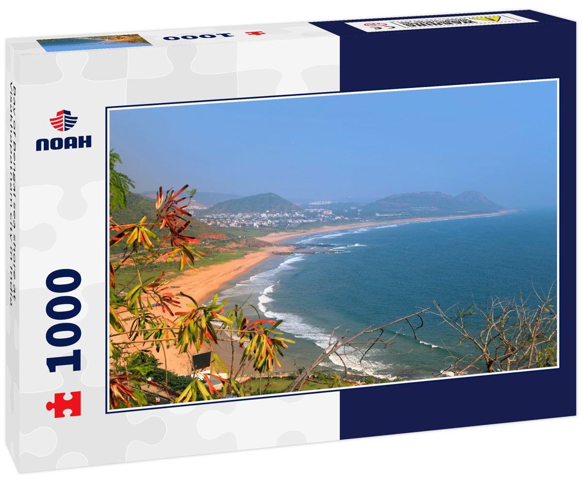 Bay of Bengal sea shore at Visakhapatnam city in India