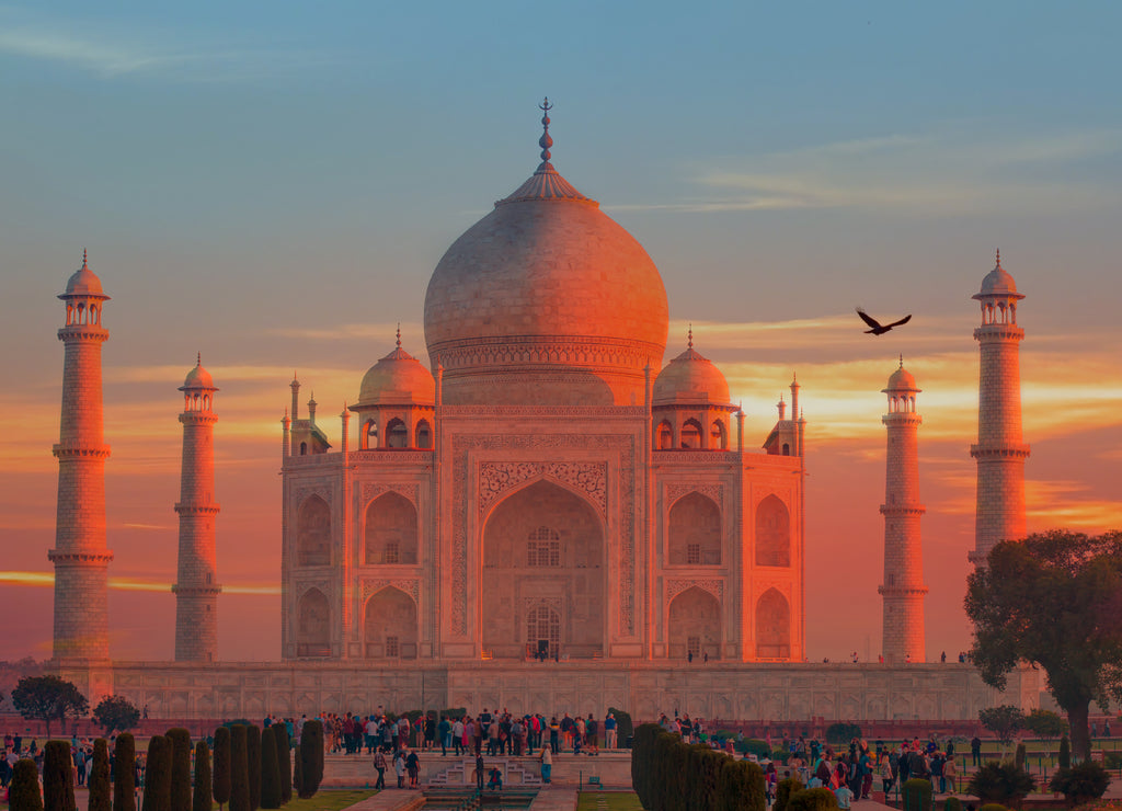 Taj Mahal at sunset - Agra, India