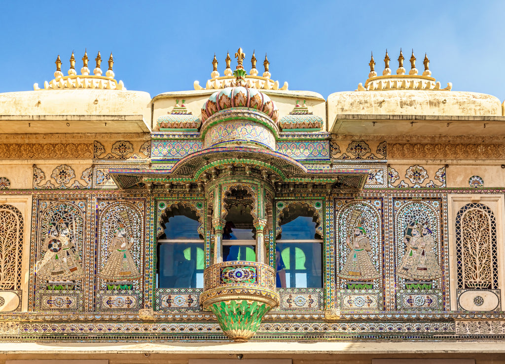 Inside City Palace in Udaipur, Rajasthan, India