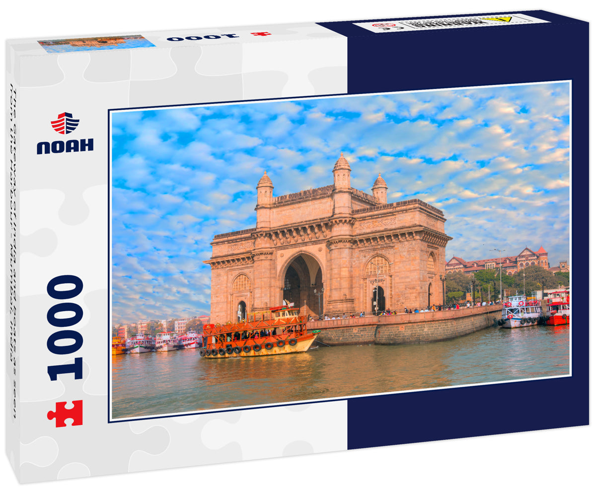 The Gateway of India and boats as seen from the Harbour - Mumbai, India