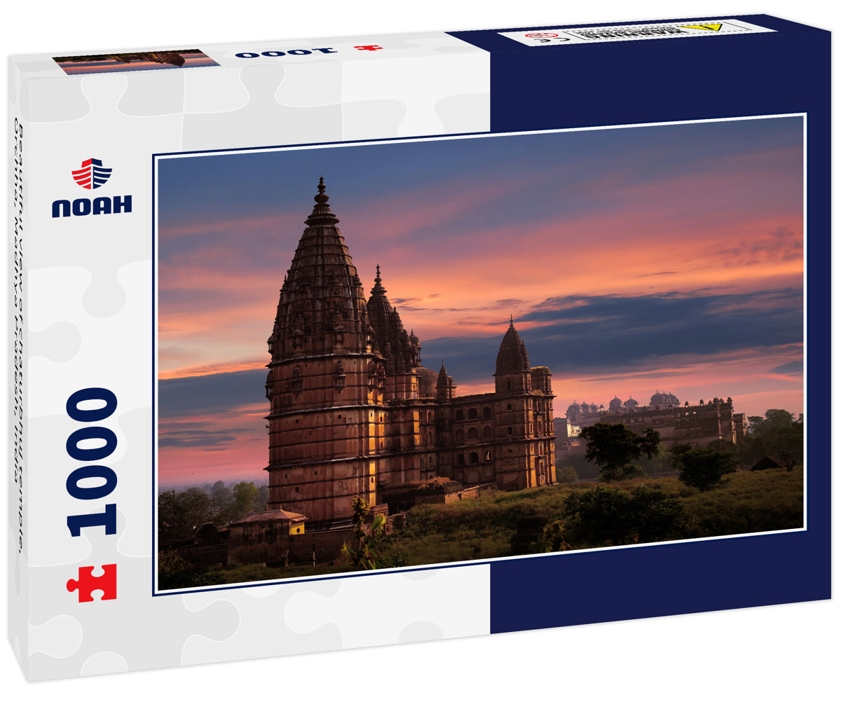 Beautiful view of chaturbhuj temple, Orchha, Madhya Pradesh, India