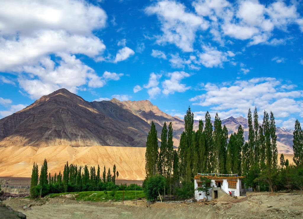 Beautiful himalayan view of ladakh region (Manali - Leh Road), Ladakh, Kashmir, India