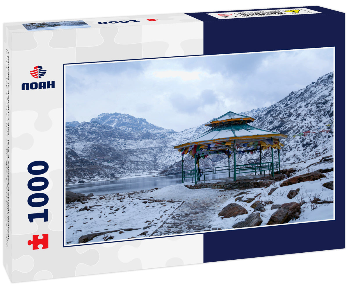 Tsomgo (Changu) Lake. It is a sacred natural glacial lake on top of mountain in Gangtok, East Sikkim, India