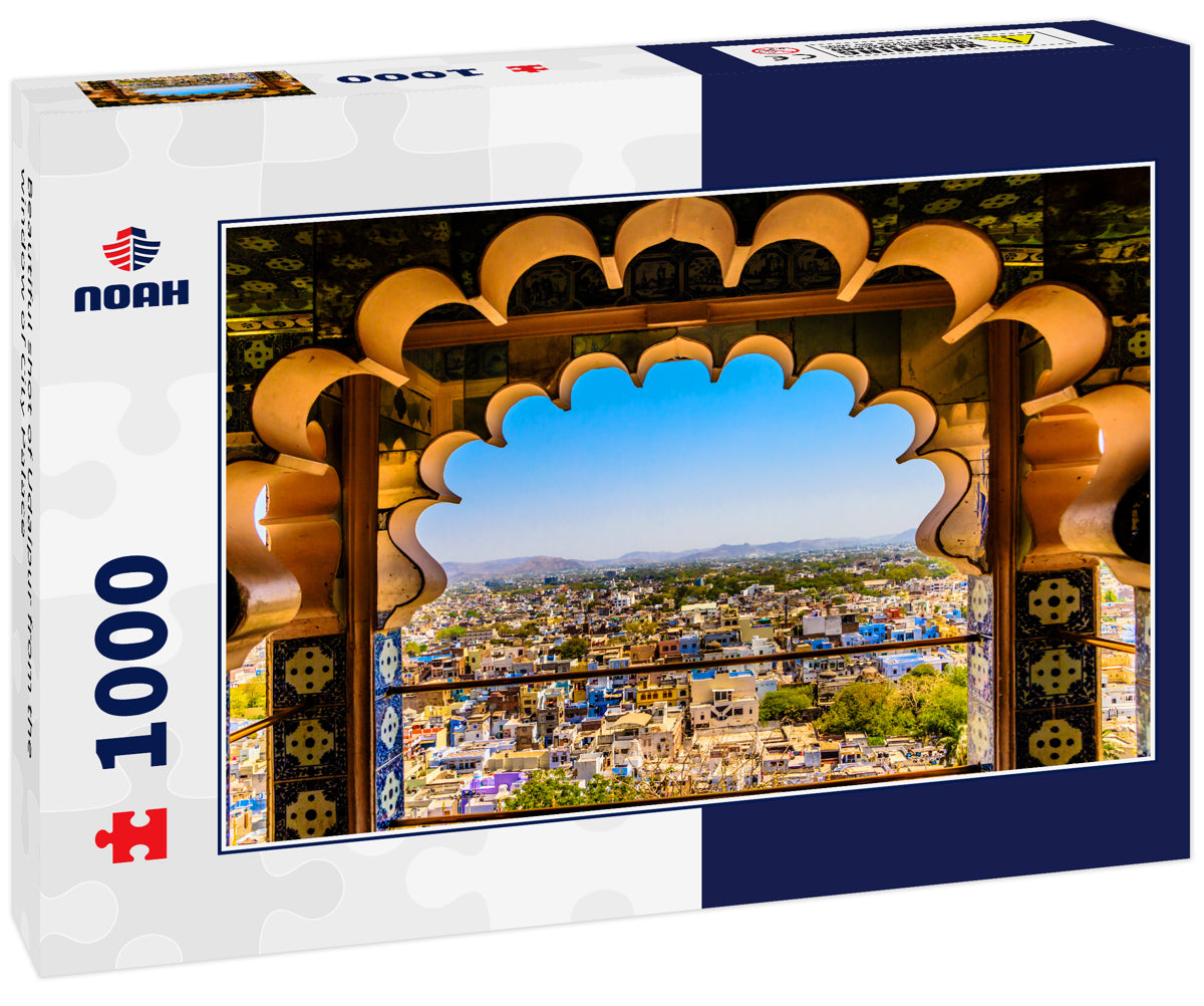 Beautiful shot of Udaipur from the window of City Palace