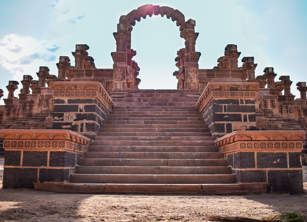 View of ancient historic place chattardi in Bhuj, Gujarat, India