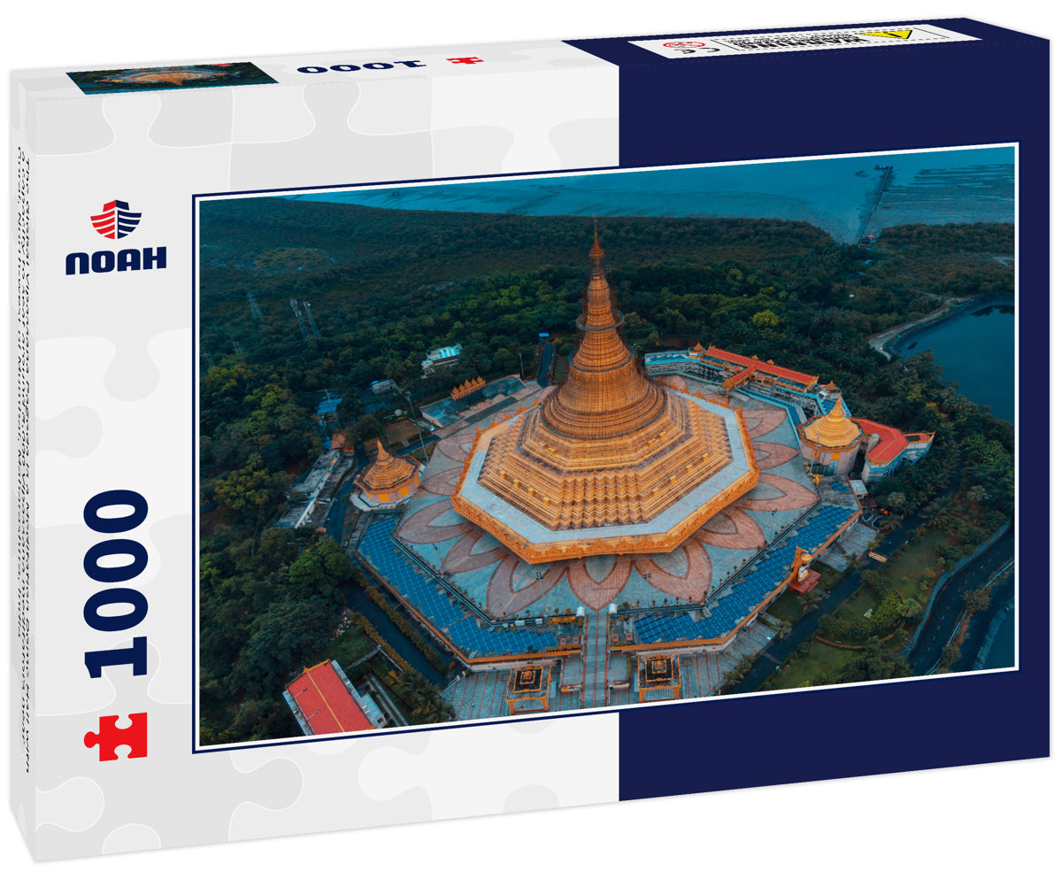 The Global Vipassana Pagoda is a Meditation Dome Hall with a capacity to seat around 8,000 Vipassana meditators near Gorai, North-west of Mumbai, Maharashtra, India