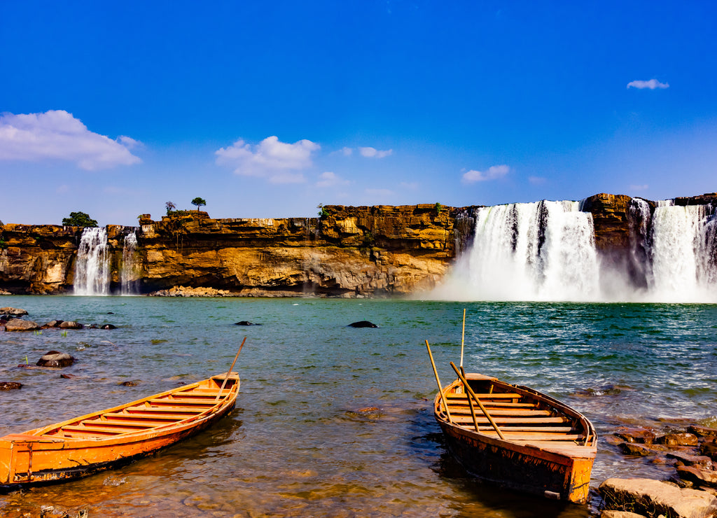 Chitrakote Waterfalls on the Indravati River in Bastar, Chhattisgarh. Widest waterfall, known as Niagara of India