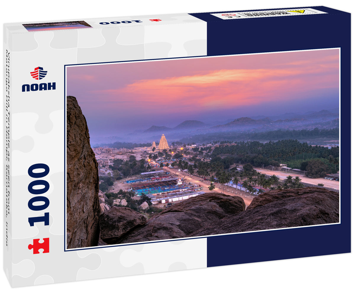 Virupaksha Temple as seen from Matanga Hill in Hampi, Karnataka, India