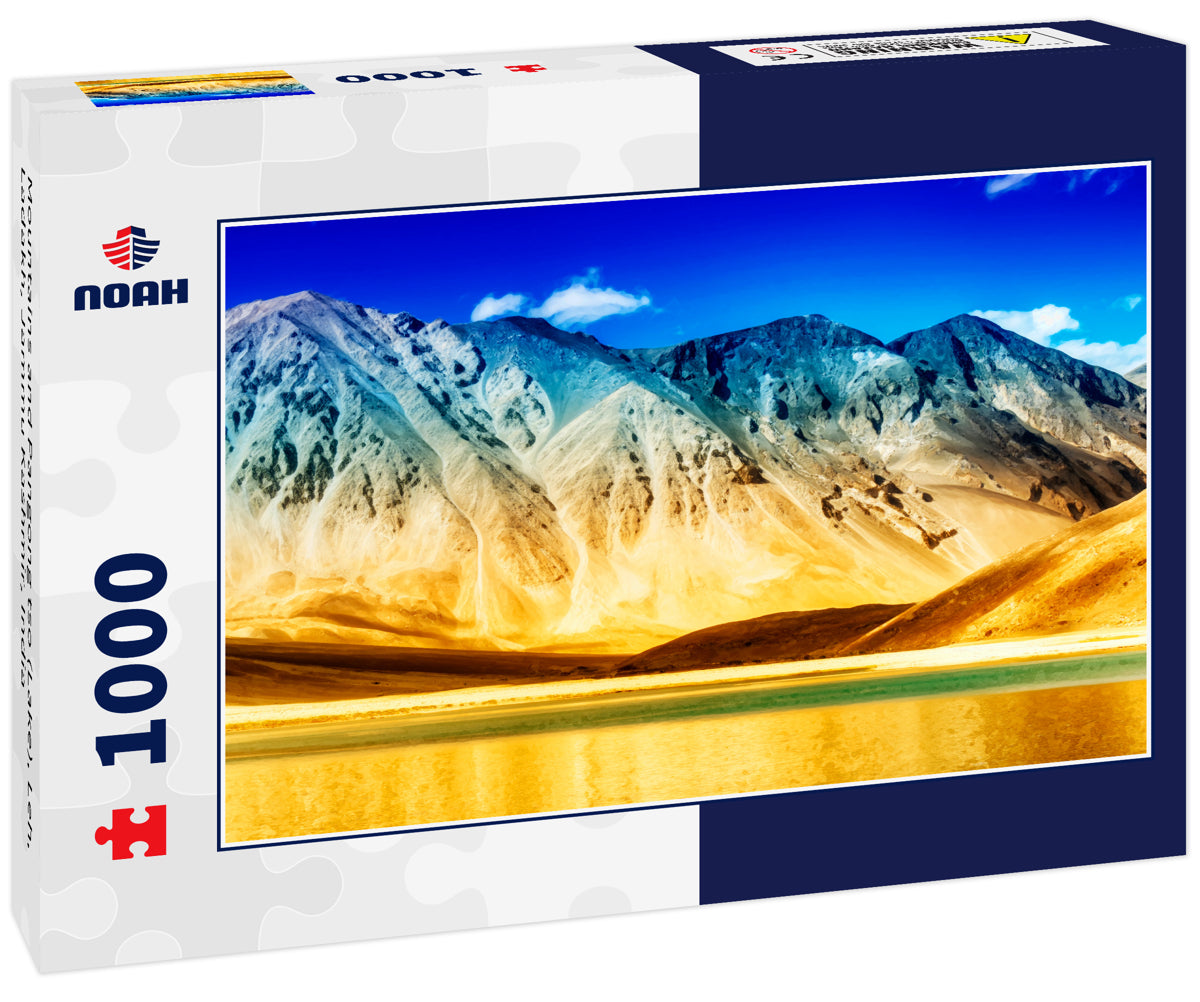 Mountains and Pangong tso (Lake), Leh, Ladakh, Jammu Kashmir, India