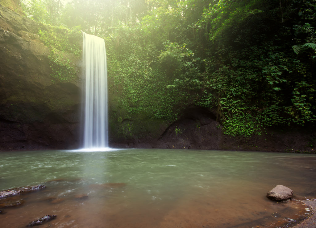 Tibumana waterfall in Bangli, Bali Indonesia