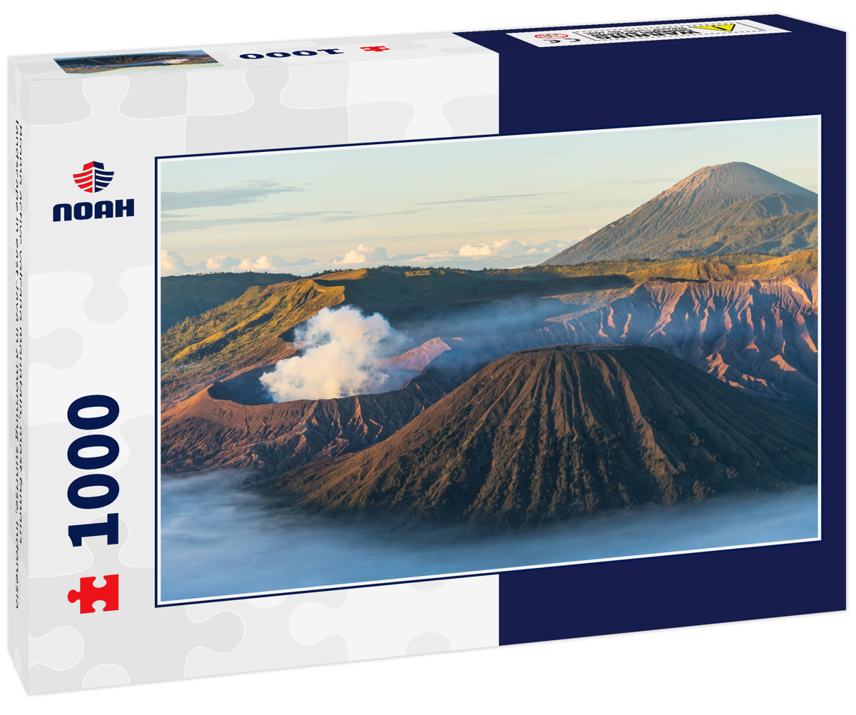 Bromo active volcano mountaIn, most famous landscape in east Java in a morning sunrise, Indonesia