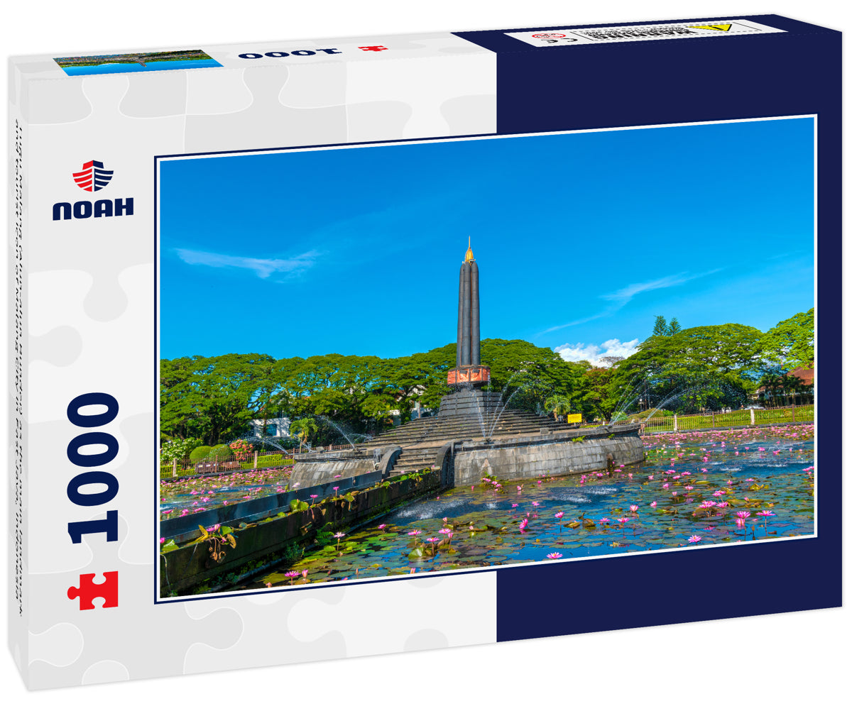 Tugu Malang (Alun-alun Bunder) as the main landmark and tourist icon of Malang City in East Java, Indonesia