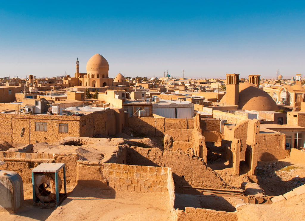 Kashan merchant city Iran skyline