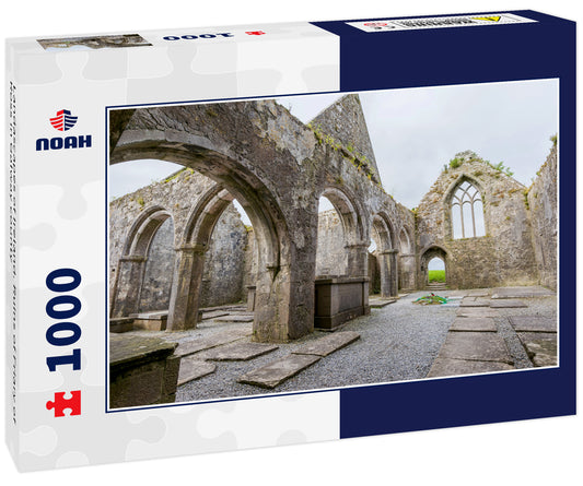 Landascapes of Ireland. Ruins of Friary of Ross in Galway county