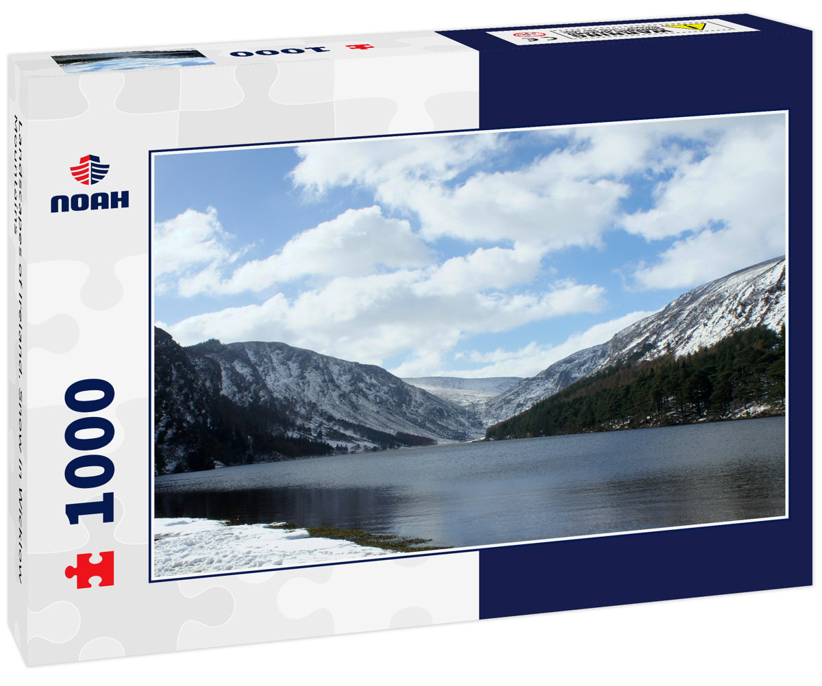 Landscapes of Ireland. Snow in Wicklow Mountains