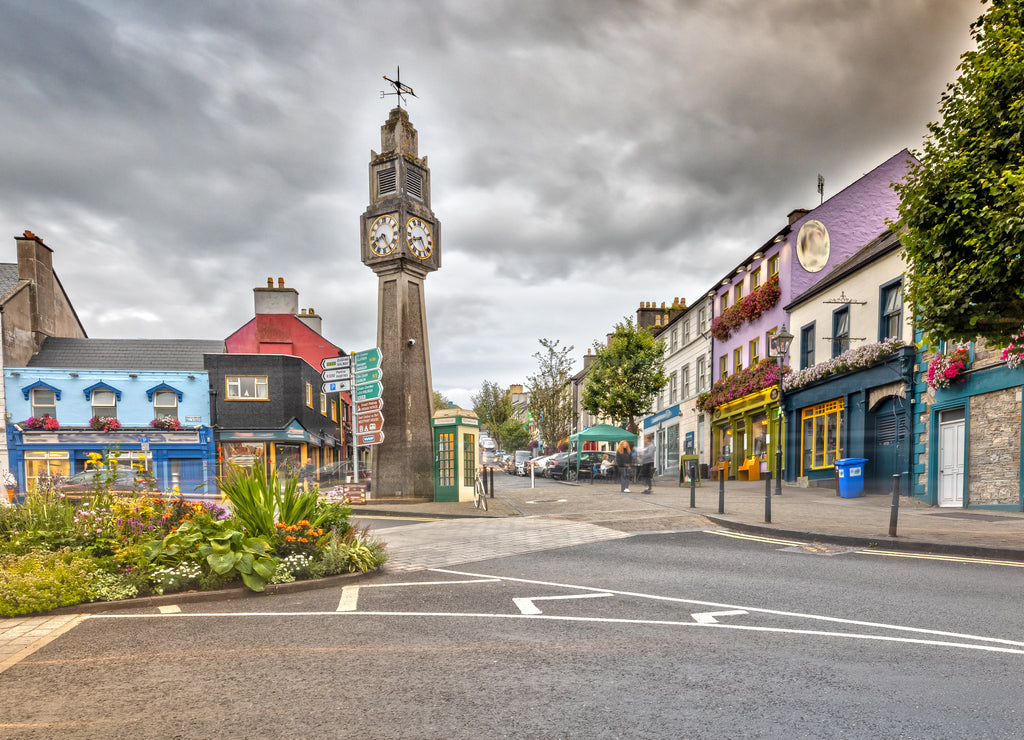 The Clock Tower in Westport, County Mayo, Ireland